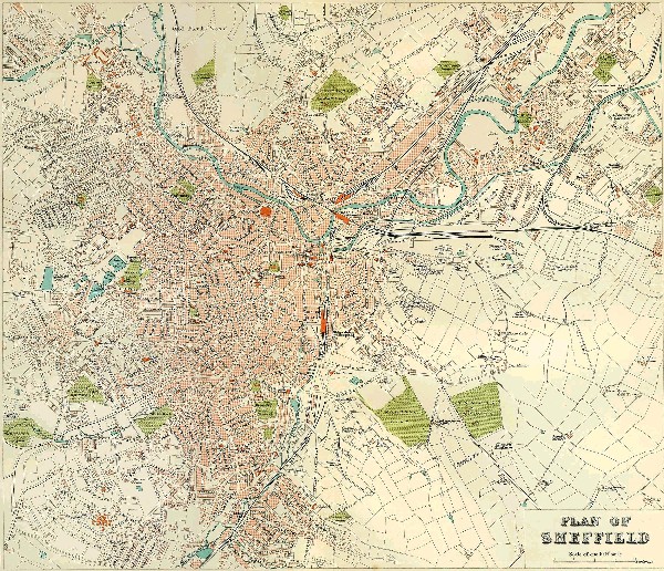 1890 Sheffield YKS, England