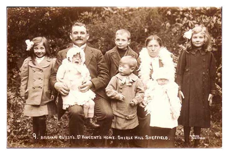 St Vincent's, Shirle Hill Receiving Belgian Refugees - Courtesy of J. Perkins