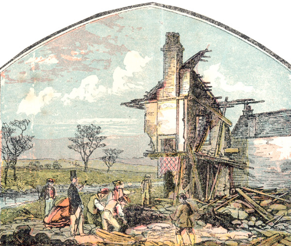 Sheffield Flood; Cleakum Inn (Malin Bridge Inn) s00976